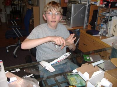 2008 age 14 fixing airplane
